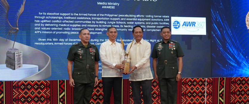 Cuando la fe construye paz: Radio Mundial Adventista es reconocida por el Ejército filipino